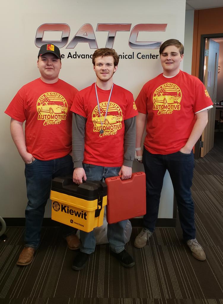 mrs_hopson's tweet image. @OATCRoadrunners Auto Tech students just returned from @pittstate Regional Automotive Contest. BIG CONGRATS to Jake Adams who placed 2nd and won a Multimeter, Socket Set, full box of tools, and a $750 scholarship to PittState!