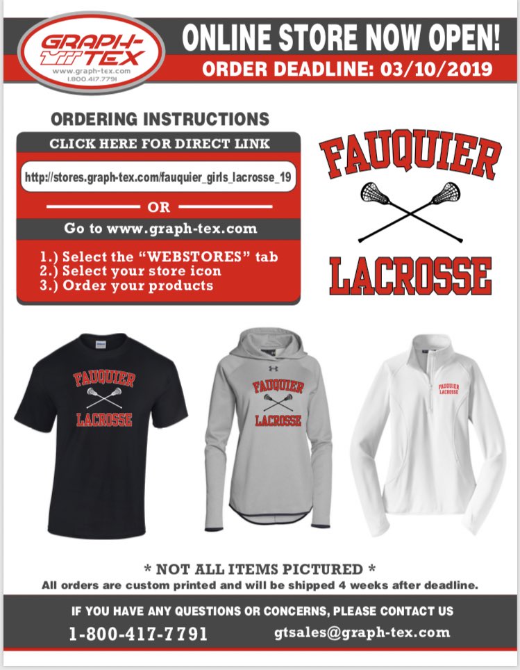 GLAXFauquier's tweet photo. Deadline is March 10th if anyone wants to order spiritwear!!! https://t.co/Rj2Xmc9SMc