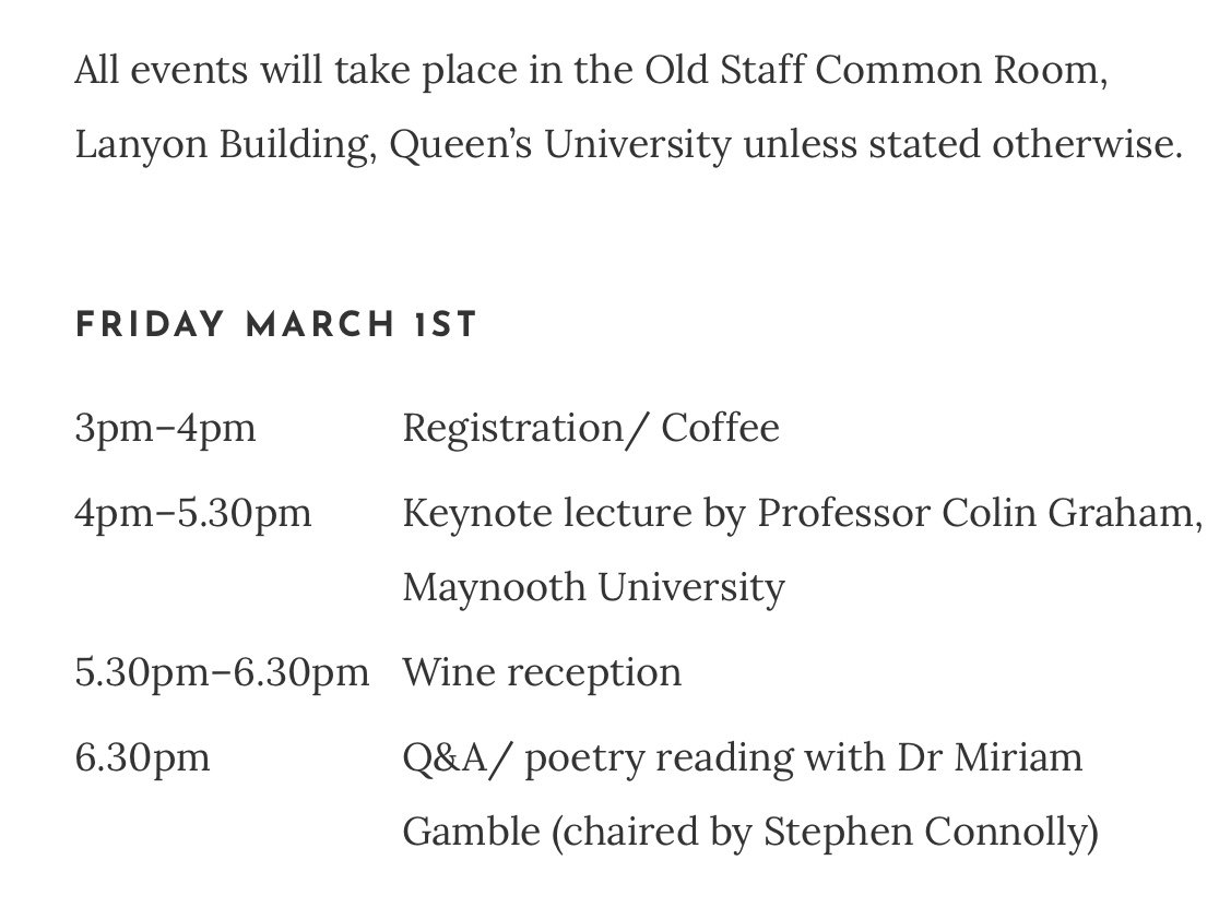 PAGE & STAGE NI (@acniwriting) on Twitter photo Friday 01 March in <a href="/finished_under/">Finished & Under Construction Conference</a> conference ... <a href="/QUBelfast/">Queen's University Belfast 🎓</a> <a href="/19acres/">Colin Graham</a> Miriam Gamble <a href="/closeandslow/">stephen connolly</a> ... Friday 01 March in <a href="/finished_under/">Finished & Under Construction Conference</a> conference ... <a href="/QUBelfast/">Queen's University Belfast 🎓</a> <a href="/19acres/">Colin Graham</a> Miriam Gamble <a href="/closeandslow/">stephen connolly</a> ...