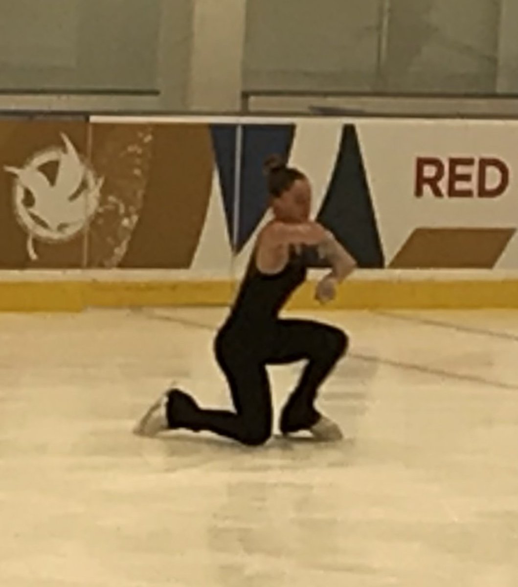 VBMonica6's tweet photo. @Team_EquipeNB Aurelle Fortin #CGFigureSkating @2019CanadaGames practices her Short Program in the Gary W. Harris Canada Games Centre #ThisIsOurMoment https://t.co/upQggk4jDe