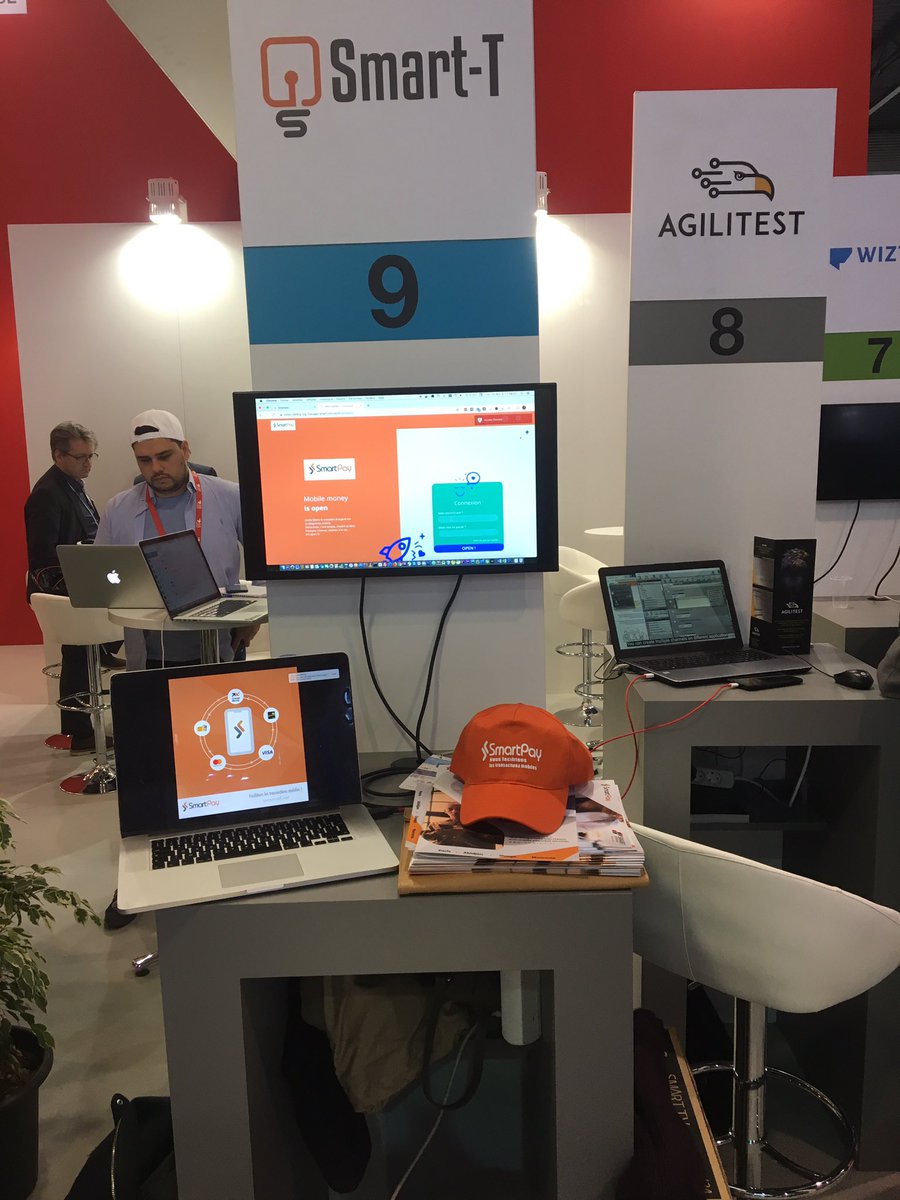 SmartT2017's tweet photo. Excellentes premières journées au #MWC2019 avec la @FrenchTechAbj pour présenter la solution de monétique pour les transferts entre Visa, MasterCard et les moyens de paiement mobiles!
Version Beta disponible sur le store @civ225 🇨🇮🇨🇮🇨🇮 https://t.co/0LAlGJUmUU