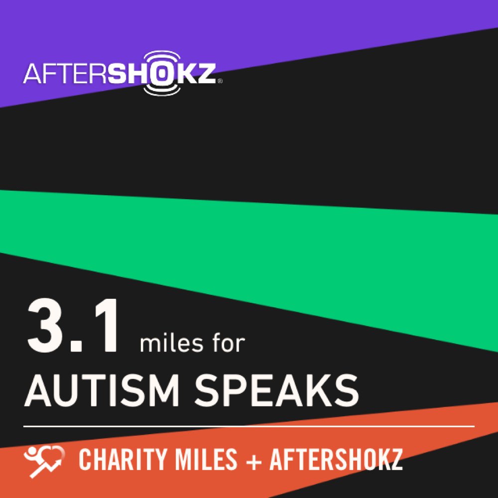 3daytisho's tweet photo. i ran 3.1 @CharityMiles for @autismspeaks. Thx @Aftershokz for sponsoring me. #ShokzSquad https://t.co/IcDjTViGmj https://t.co/S4aJCiNJk7