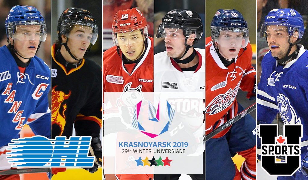 #OHLAlumni on Team #uCAN 🇨🇦🏒

Congrats and best of luck to Maaskant, Yuill, Harper, McFadden, Wallace, and Cascagnette at 2019 <a href="/FISU/">FISU</a> Winter Universiade.

DETAILS: bit.ly/2XqAgQj