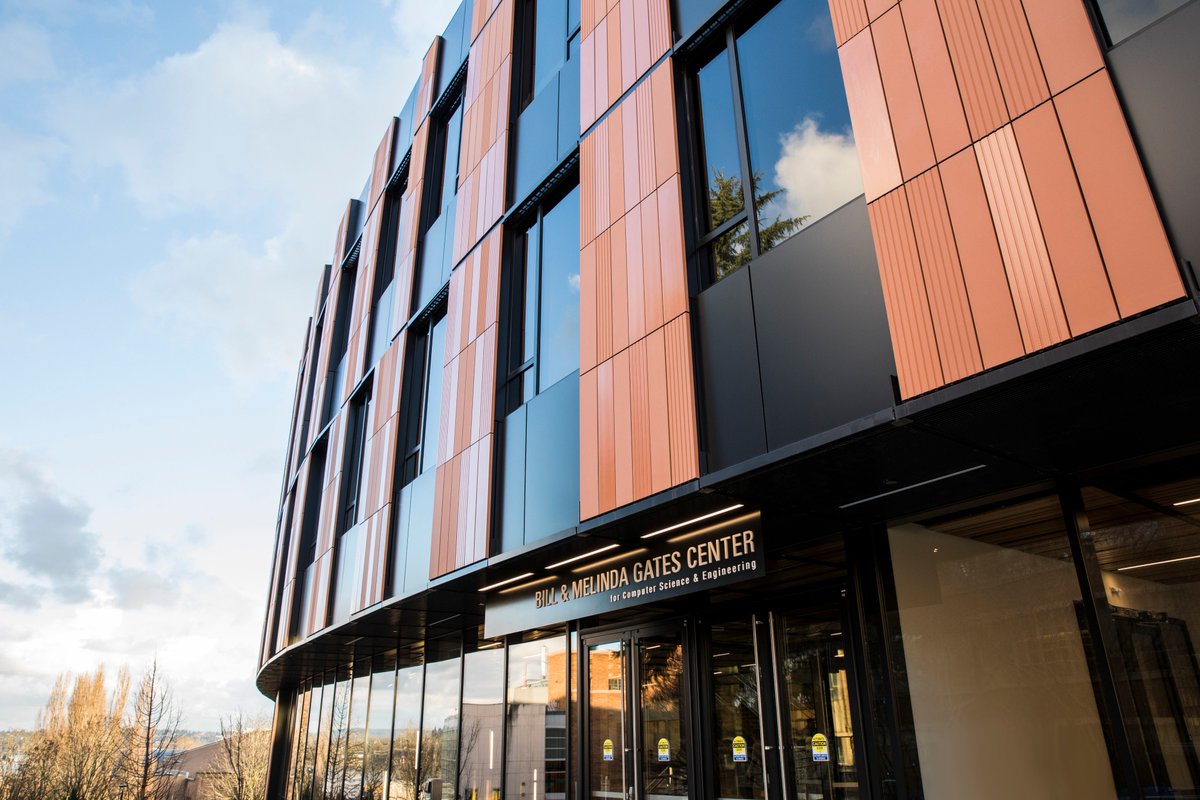 Main entrance to the Bill & Melinda Gates Center for Computer Science & Engineering