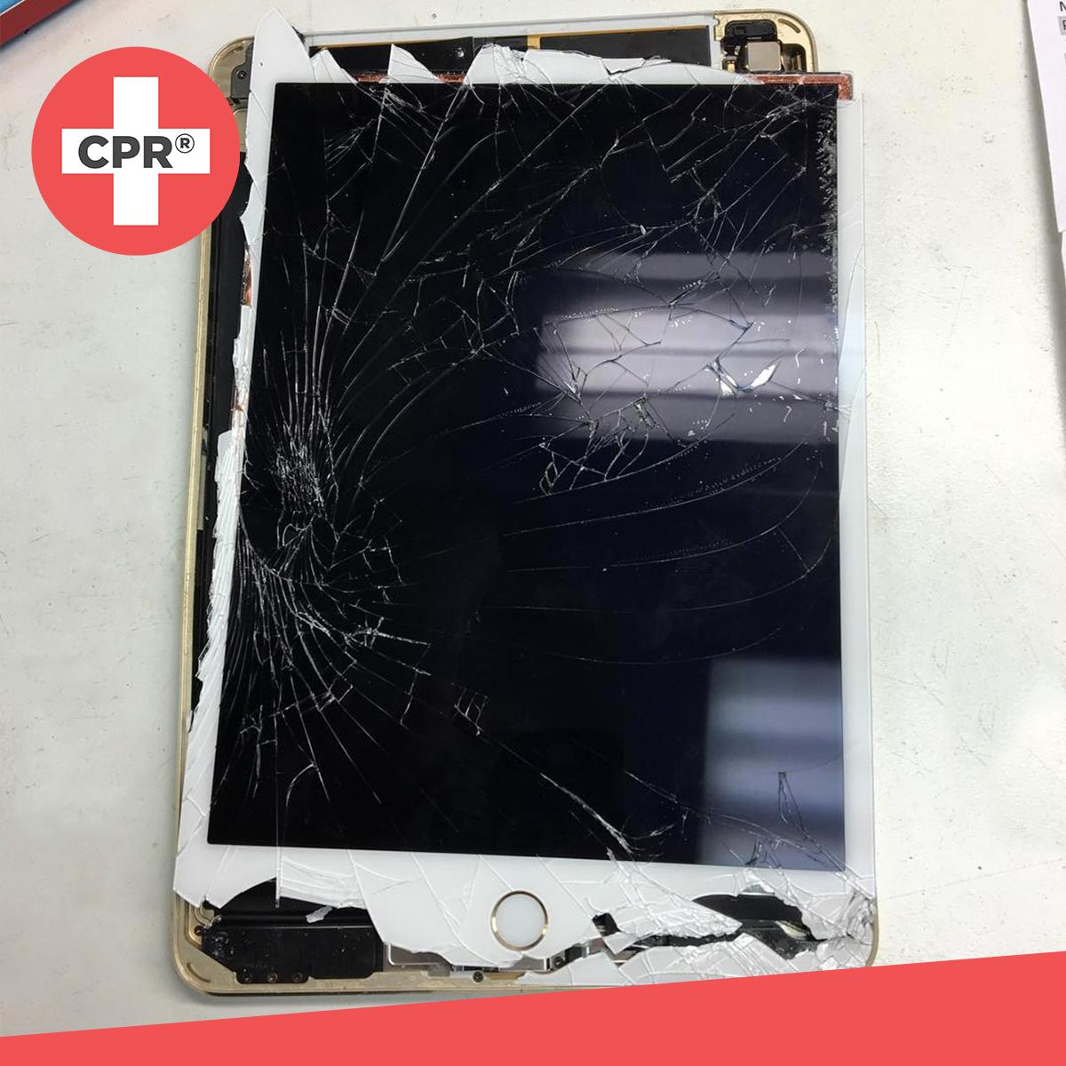 Do you have a cracked iPad that you dont know what to do with? Bring it in! Drop it off for a day or 2 and we will make your iPad look brand new again! #iPadRepair #Apple #CPR #iPadScreenRepair