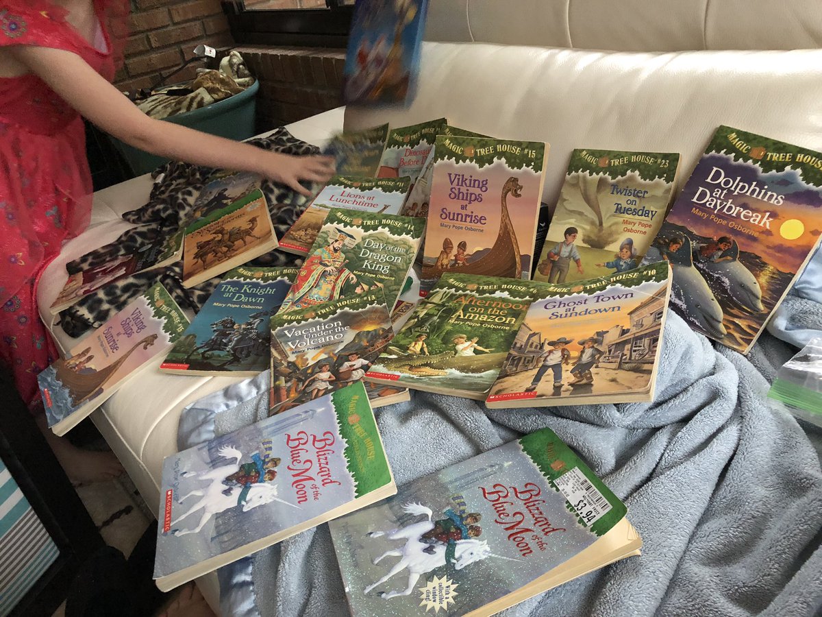 Bily_Michelle's tweet photo. Today we finished Viking Ships at Sunrise  by @MaryPopeOsborne . She’s ready to pick out the next adventure and I hear “Mom we don’t have ALL the numbers!” #5yearoldproblems #teacherskid #shemademealist  #raisingabookworm https://t.co/AJ6JM4E1CU