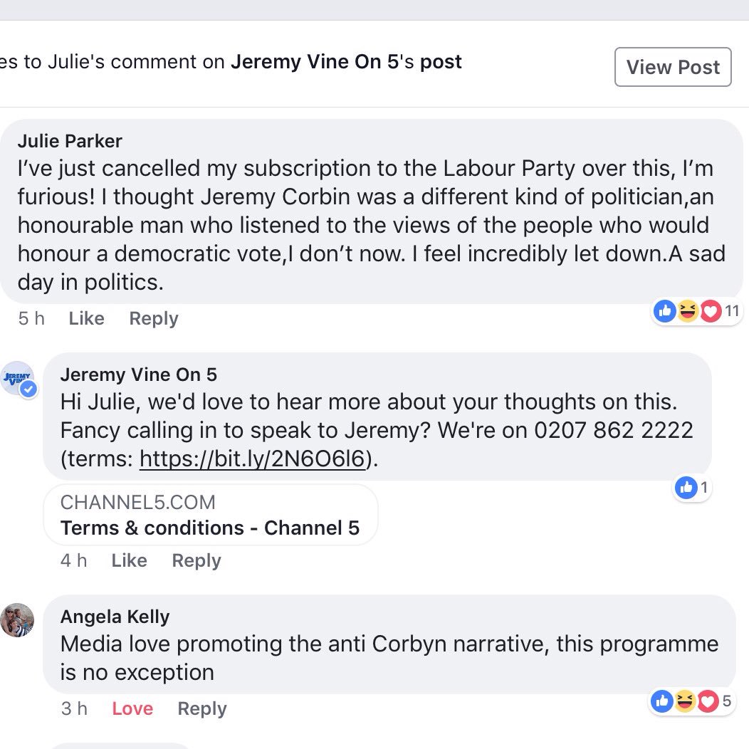 shepv's tweet photo. @TheLastLeg #IsItOk for Jeremy Vines morning debate show to skew the debate by actively encouraging a voter whose views they already know to phone in? https://t.co/juIiAb0XMb