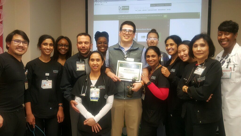 Recognizing Nursing Excellence - Congratulations to DAISY Award winner William Connor Francis, RN, P10, GI Surgery Unit. <a href="/CarolPorterDNP/">Carol Porter DNP, RN, FAAN</a> <a href="/MDAndersonNews/">MD Anderson Cancer Center</a> <a href="/DAISY4Nurses/">DAISY Foundation</a> @CarlaJohnsonRN @KimmieCares