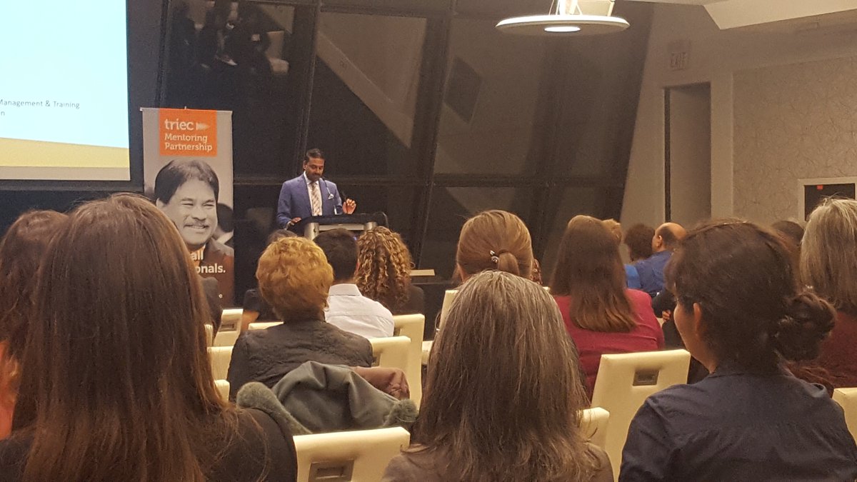 TRIEC's tweet photo. What an outstanding evening with the mentors, mentees and partners of TRIEC Mentoring Partnership program! Thank you our fantastic MC @cityfrancis for hosting the event! #FutureofMentoring https://t.co/m5Jk0kyh1j