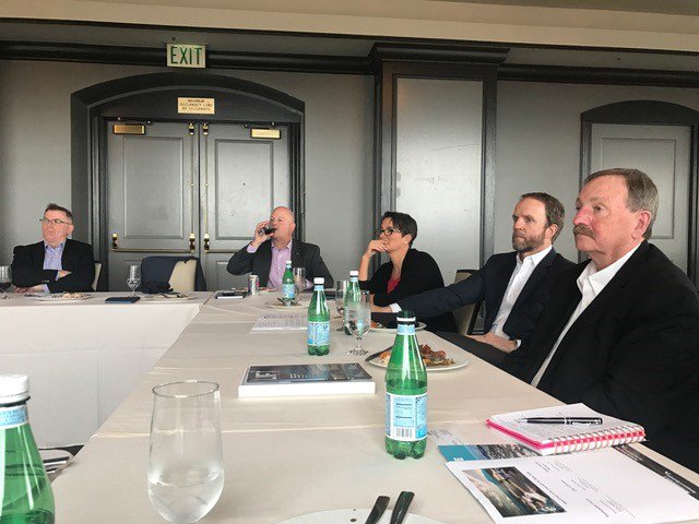 SeattlePartners's tweet image. Greater @SeattlePartners @SomersDave and @MayorCassie are in the Bay Area sharing news about the nation's first new commercial airport in decades, Paine Field. Fortune 500 companies and business community reps are all eager to @FlyPaineField.