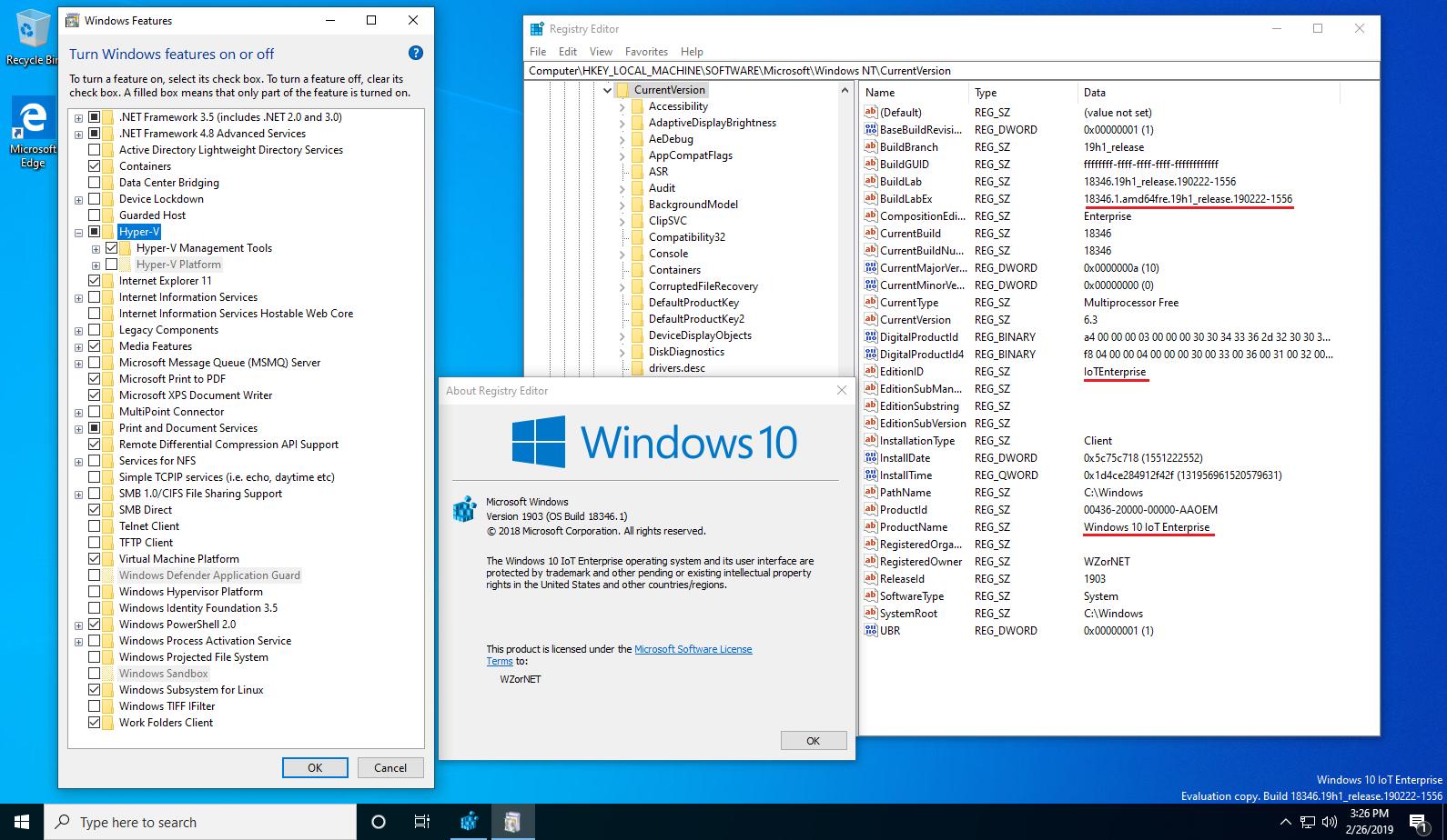 Wzor Windows 10 Iot Enterprise Version 1903 19h1 Wip Build 146 1 19h1 Release 1556 Oem Dm Channel Gvlk Volume Windows 10 Enterprise Ltsc 19 M7xtq Fn8p6 Ttkyv 9d4cc J462d Key Not Acceptable Previously