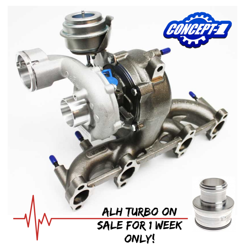 Concept1VWS's tweet photo. Starting tomorrow FEB 27th 2019 we are having a one week only sale on our ALH turbo! Regular price $995, sale price $795 + GST https://t.co/7fjRxnxhK6 and don't forget you will need the adapter https://t.co/uolTHGeAdx…/ #turbo #tdi #mk4 #vw #jetta #calgary #sale #oneweekonly https://t.co/uaVnx4rtvp