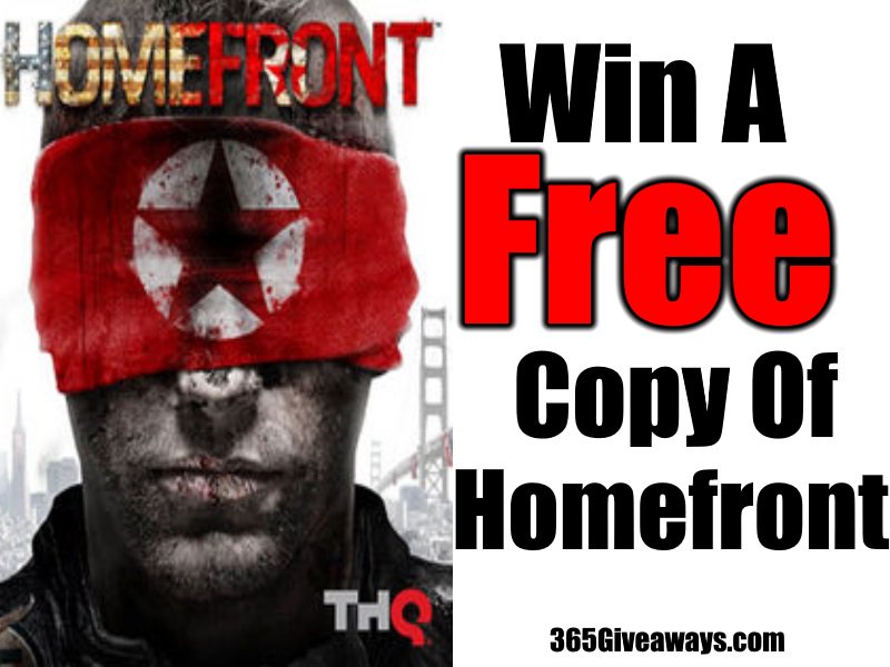Win a #Free copy of #Homefront for #Steam 

365Giveaways.com #Giveaway #Giveaways