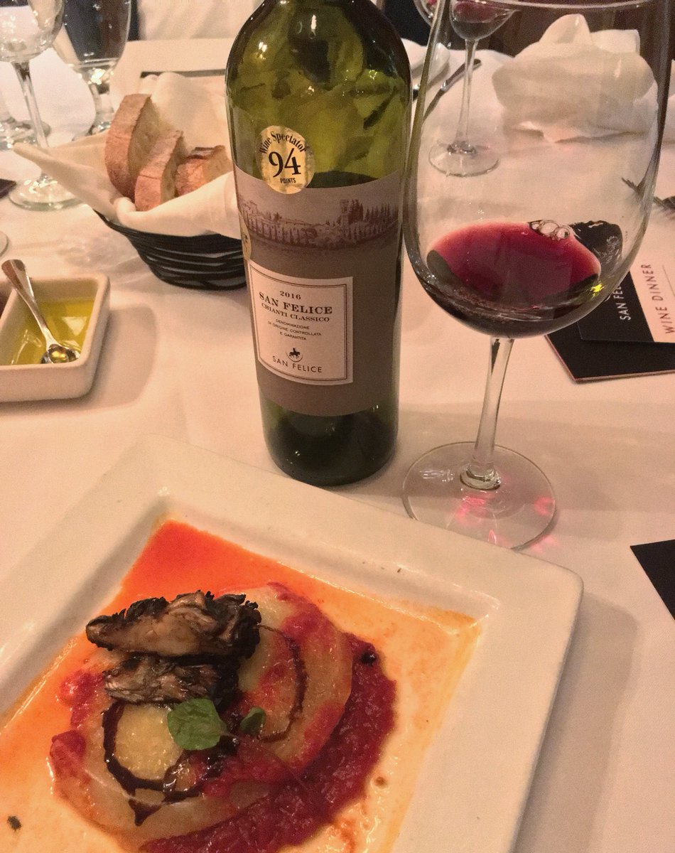 Tuesday #Tuscany tastes with @PaneVinoProv for a San Felice #Italian #wine dinner.