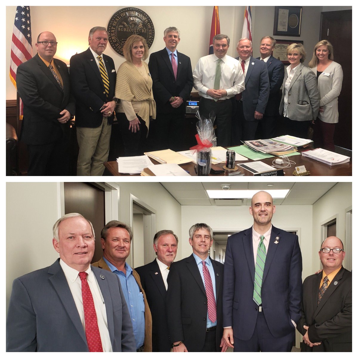 Mayor John Smith <a href="/RonGant/">Rep. Ron Gant</a> SWHRA employees &amp; County Mayor’s spend time today with state leaders discussing issues in West Tenn.