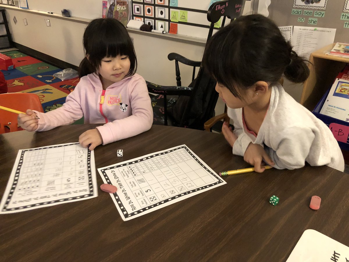 lawrencemp412's tweet photo. Rolling, writing, tallying, ten framing (not sure if that’s a word, but we’ll make it one!)! These kiddos are rocking out first semester of first grade math! #itsbetteratMedlock #continuousachievement https://t.co/NraXVrn3j5