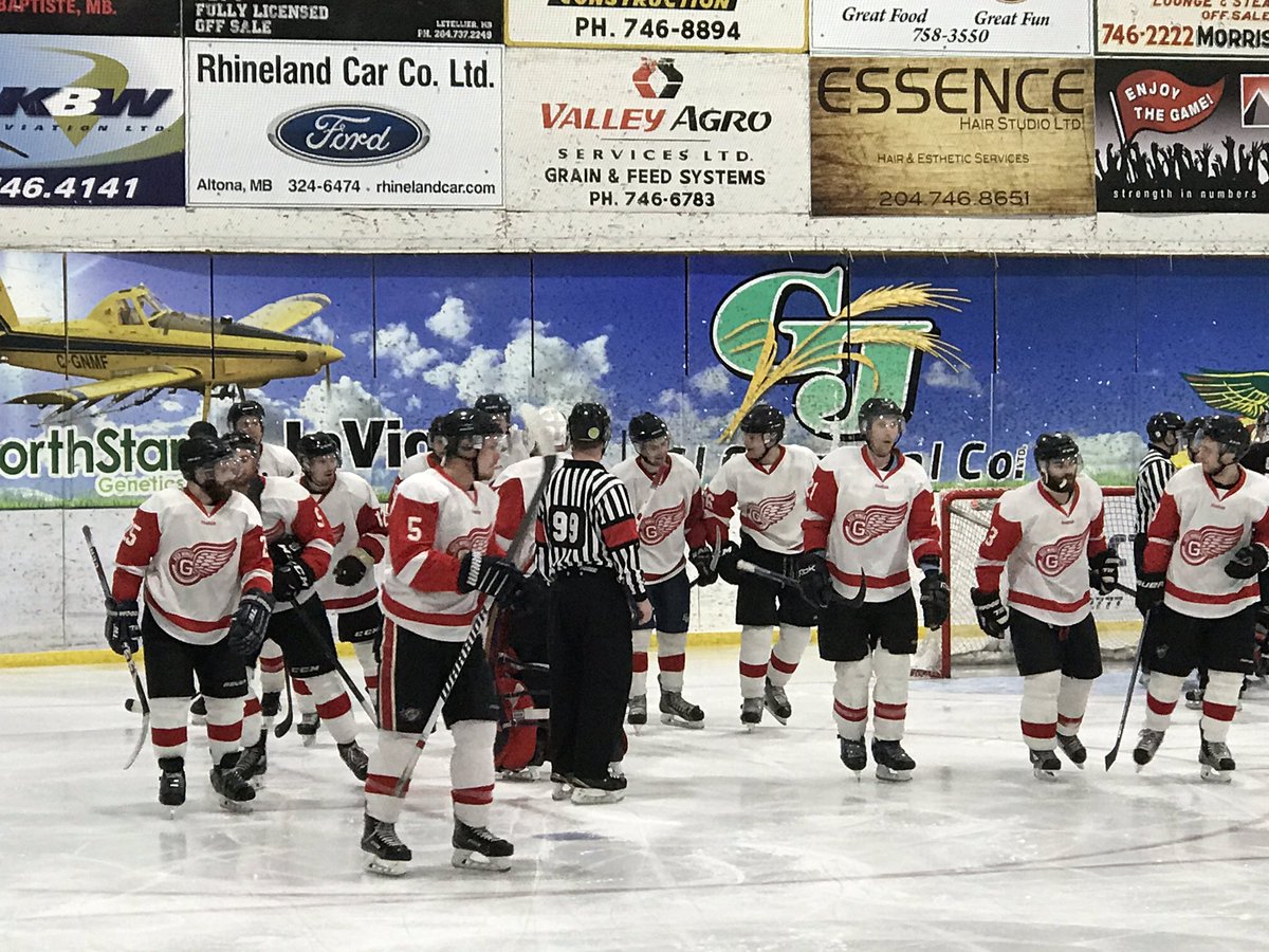 And that’s a wrap! The SR’s took the first series tonight with an OT win of 5-4. Stay tuned for the “finals” schedule against Ste. Anne!