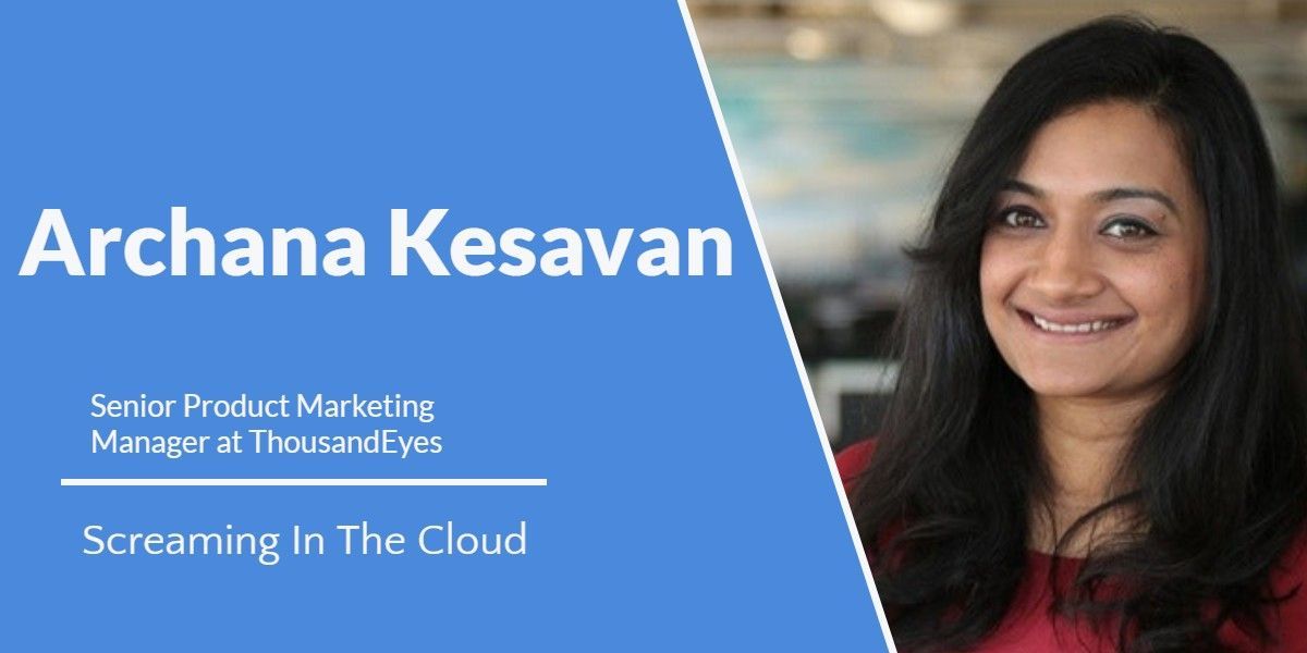 thousandeyes's tweet photo. Treat your ears to something good this week. Check out this episode of #ScreamingInTheCloud with @QuinnyPig featuring @archana_k7 talking AWS vs. GCP vs. Azure network performance differences & why that matters. Episode 47: Racing the Clouds https://t.co/hBDYNKygvq https://t.co/UkqEpAKss8