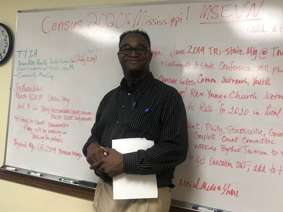 tunicateens's tweet photo. TTIA members attended a very important Mississippi Equal Voice Network (MSEVN) Census 2020 Training and Program of Work Development workshop today.  #CountEveryone #EmpoweringCommunities https://t.co/sA3do87Fre