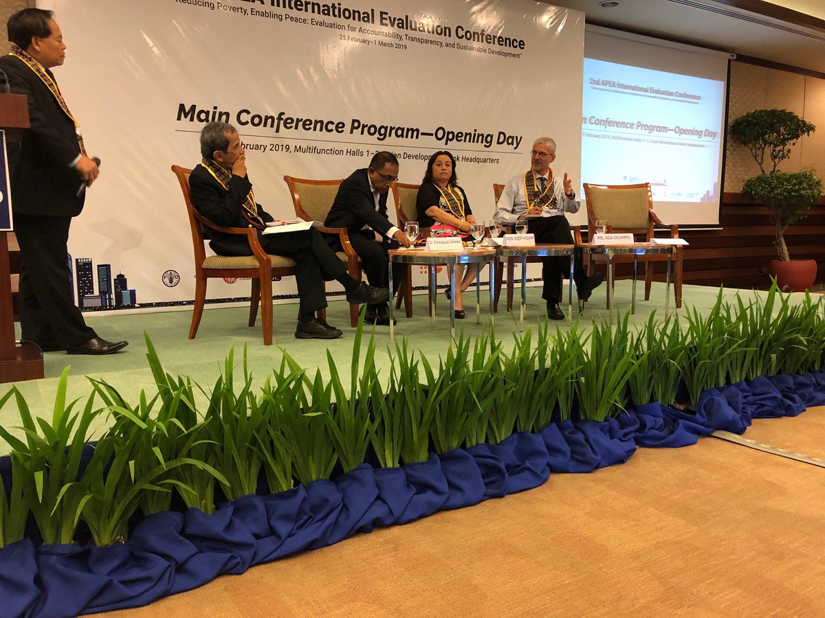 Only few SDG Voluntary National Reviews have been informed by evaluation. To complement the ‘data revolution’, we need an ‘evaluation revolution’. ⁦@InfoAPEA⁩ #apea2019
