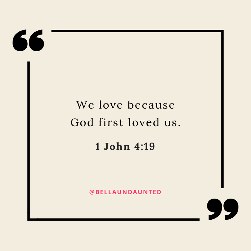 BellaUndaunted's tweet photo. We are able to love because God showed us how by sending his son to die for our sins.
.
.
.
#bellaundaunted #fhclife #chicago #tinleypark #february https://t.co/duWDWKeh1p