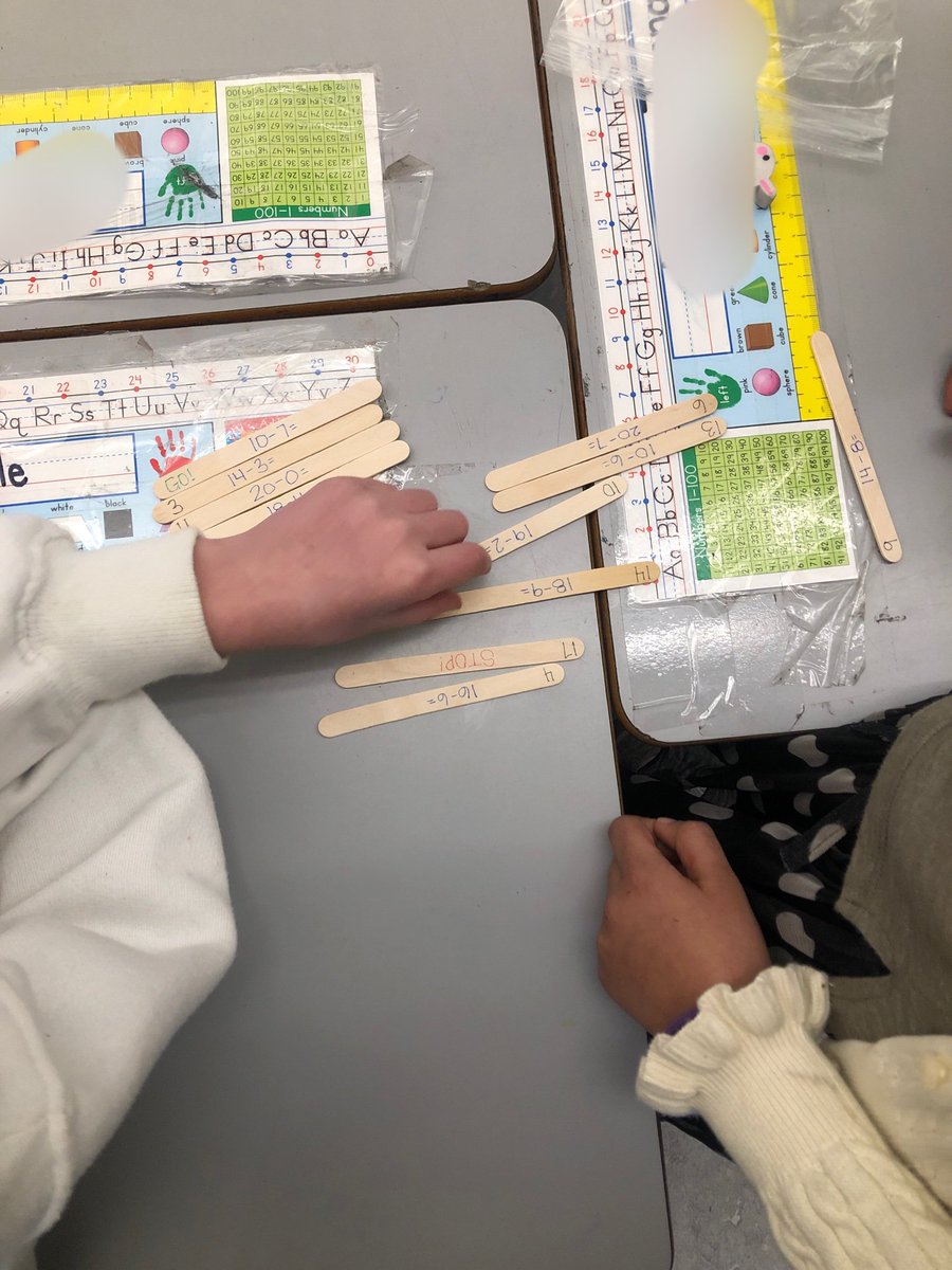 KaitlynHamner's tweet photo. After a great pro-d on play based learning, we brought math and play together with math ladders. Students raced to finish as many as they could &amp; practiced their subtraction skills, all while having fun + learning with and from each other! @NVSD44 https://t.co/6e7xPrRsNQ