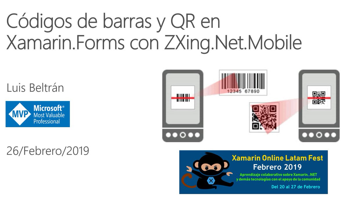 darkicebeam's tweet image. Estamos por comenzar la segunda sesión del #XamLatamFest con el tema #ZXing en apps móviles de #Xamarin

En vivo: meet.lync.com/solucionesmovi…

 #MVPBuzz