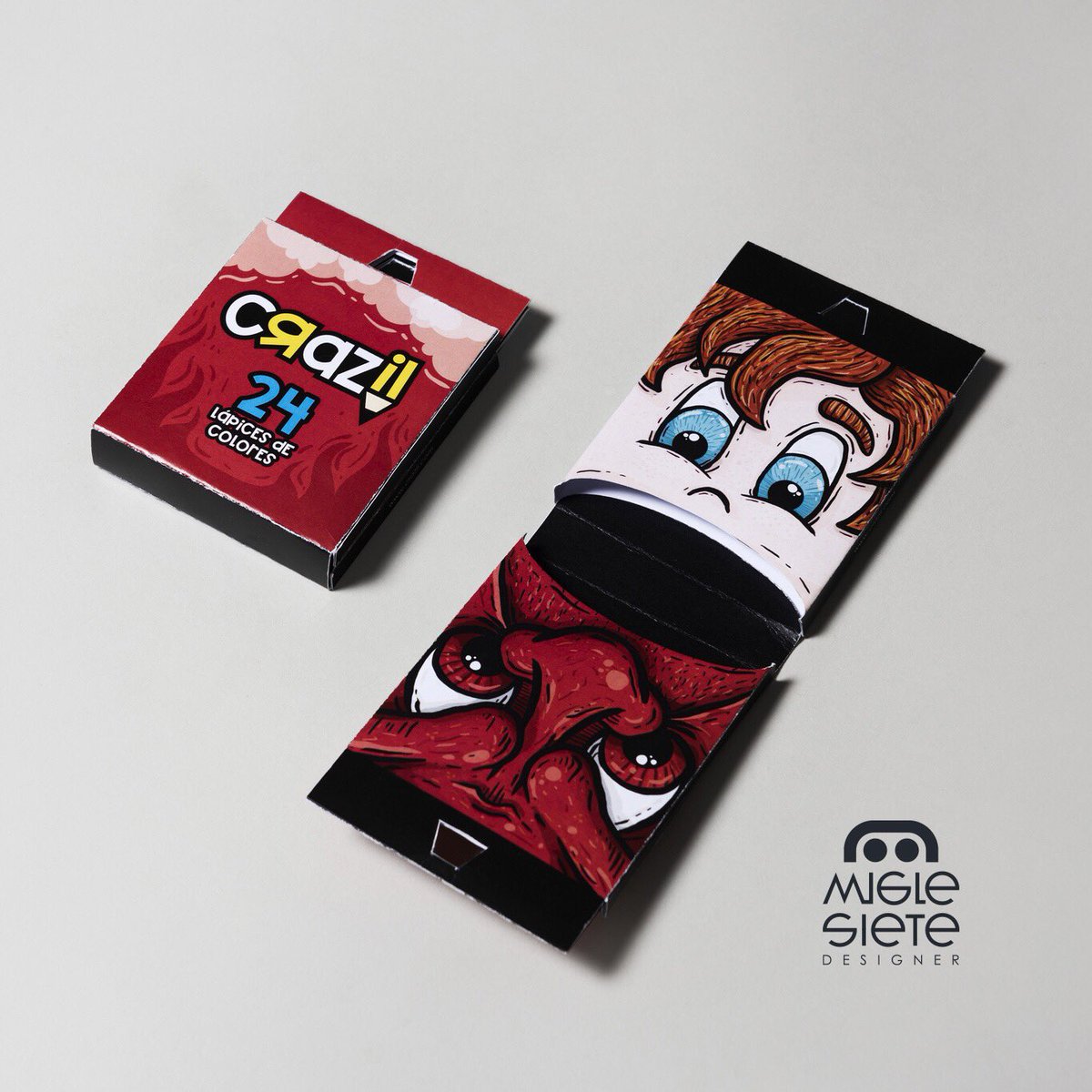 miglesiete's tweet photo. Proyecto personal pack ilustrado para 24 lápices de colores. https://t.co/yKdw8VKiIz