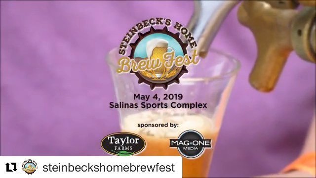 Mag1Productions's tweet photo. Great event you shouldn’t miss! @steinbeckshomebrewfest
・・・
The Steinbeck's Home Brew Fest celebrates our 4th event, Saturday, May the 4th. Enjoy over 30 amateur home brewers serving over 80 styles of beer to support the Salinas Steinbeck Rotary Club (@salinassteinbeckrotary… https://t.co/LeoZ4kHe3c