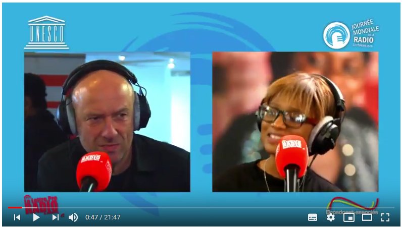 youtu.be/wQzgt1EtbgA Journée Mondiale de la Radio 2019. ITW de Max Bale <a href="/RFI/">RFI</a> sur le projet ePOP, évènement <a href="/UNESCO_fr/">UNESCO en français</a> à ré-écouter youtu.be/wQzgt1EtbgA