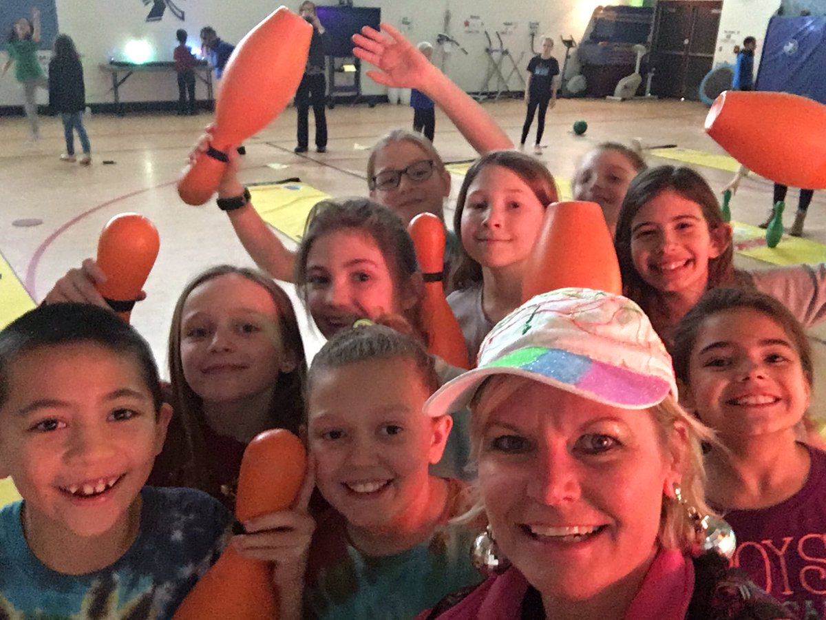caseythorpebain's tweet photo. Weird teacher or Cosmic Bowling week? #DoMoreForKids #physed #bowling #elpspd https://t.co/d3K4r6M6B9
