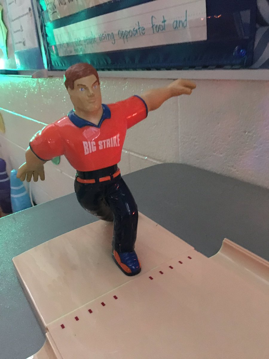 caseythorpebain's tweet photo. Weird teacher or Cosmic Bowling week? #DoMoreForKids #physed #bowling #elpspd https://t.co/d3K4r6M6B9