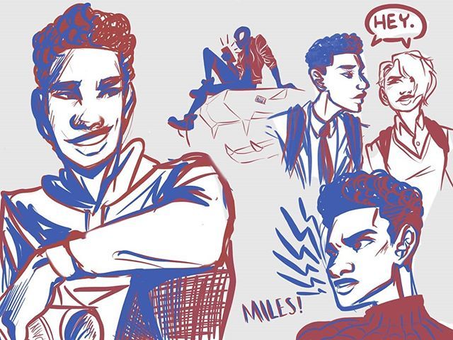 caityunderscore's tweet photo. Doodled the AWARD-WINNING MILES "WHOSE MORALES?" MORALES FROM SPIDER-MAN INTO THE SPIDERVERSE this fine evening. 🕷️🕸️💞🌻🌻🌻#spiderverse #milesmorales https://t.co/iPIjAW4Y2E https://t.co/3CkPCLv89P