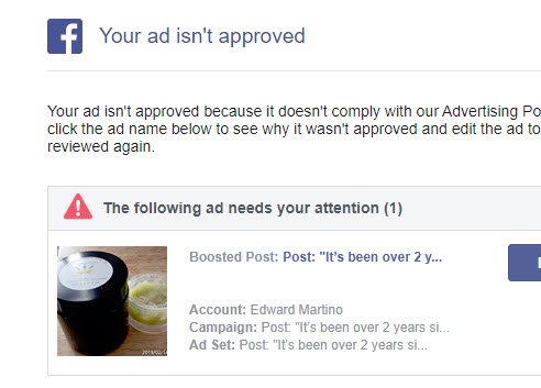 ermphd's tweet image. So #FB doesn't think this ad is compatible w its policies, Perhaps Mr Zs nerds need a #farmbill2018 refresher. FB is not interested in #cannabis education, only its bottom line!