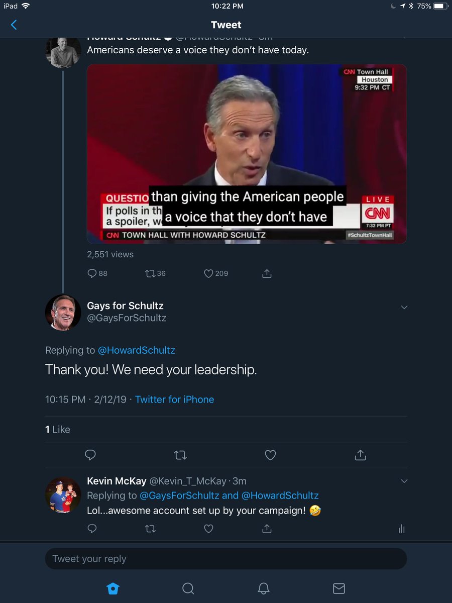KevOnTheStreets's tweet photo. Hey, @TwitterSupport, I have found another account, @GaysForSchultz, managed by America’s least popular virgin, #JacobWohl. My contact with him started a few weeks ago. (THREAD-PLEASE RT) #HowardSchultz #Jacob_Wohl #JacobAWohl #HowardSchultz2020 https://t.co/v9uvYjSRd2