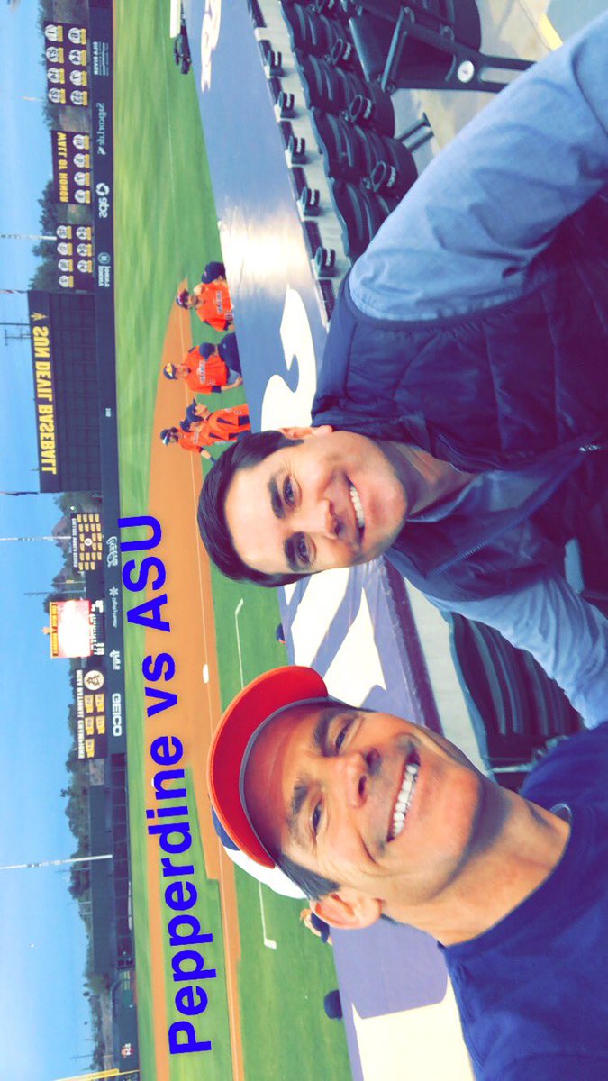 MarkLWayne's tweet photo. @PeppBaseball Beautiful evening in Tempe. Go Waves! https://t.co/CSj3GrdvcI
