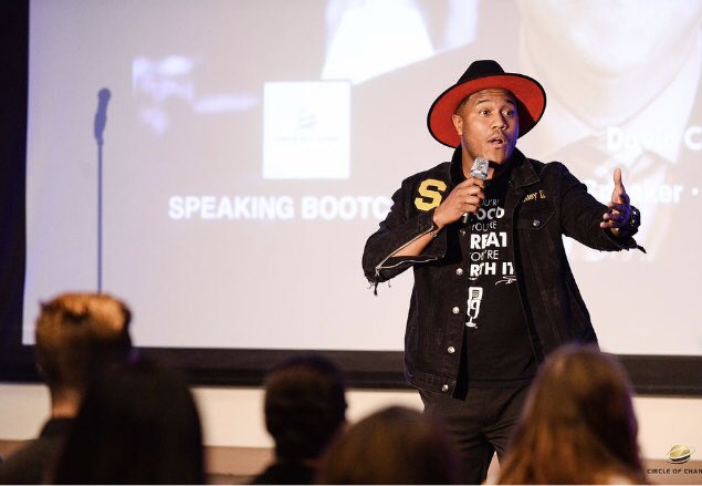 COCLC's tweet photo. Nothing but positive vibes at #COCLC. Stan Pearson dropped so much wisdom and knowledge as last year's conference MC! Kept students pumped all weekend long! https://t.co/BFqCy6GvIK