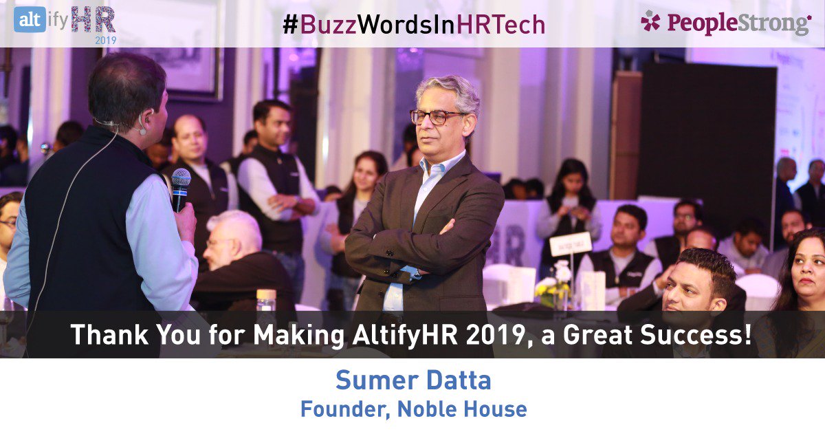 peoplestrong's tweet photo. Here comes #Post3 of #BuzzWordsInHRTech series of #AltifyHR2019, Sumer Datta, Founder of @NobleHouseTalks says #GigEconomy is the buzzword, he has heard the most, which is making an economic impact as well. Read More https://t.co/Abe1I1tWIY https://t.co/nlzPJTkiZX
