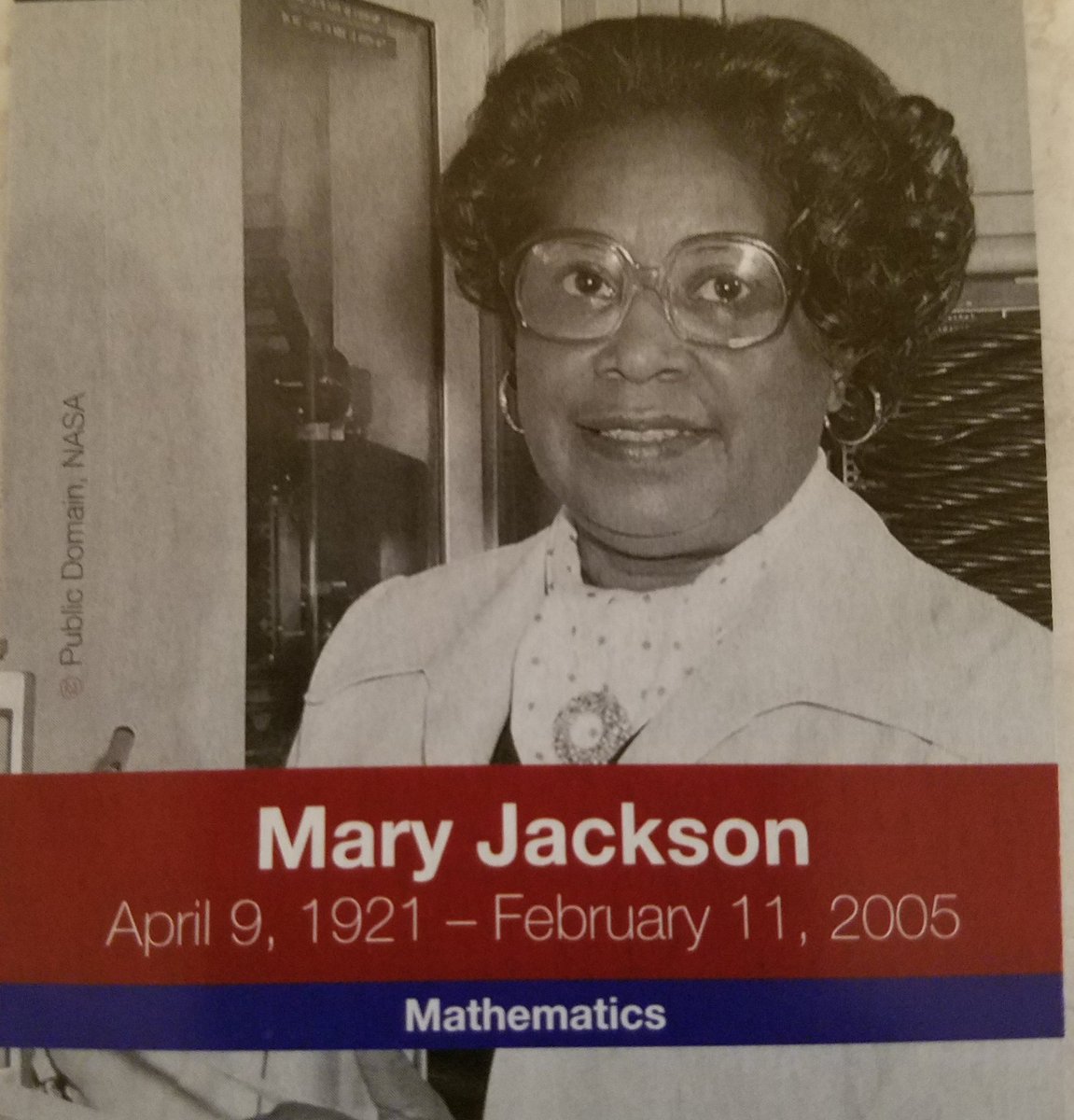 Black History Fact for 25 February (Mathematics): Photo of Mary Jackson
