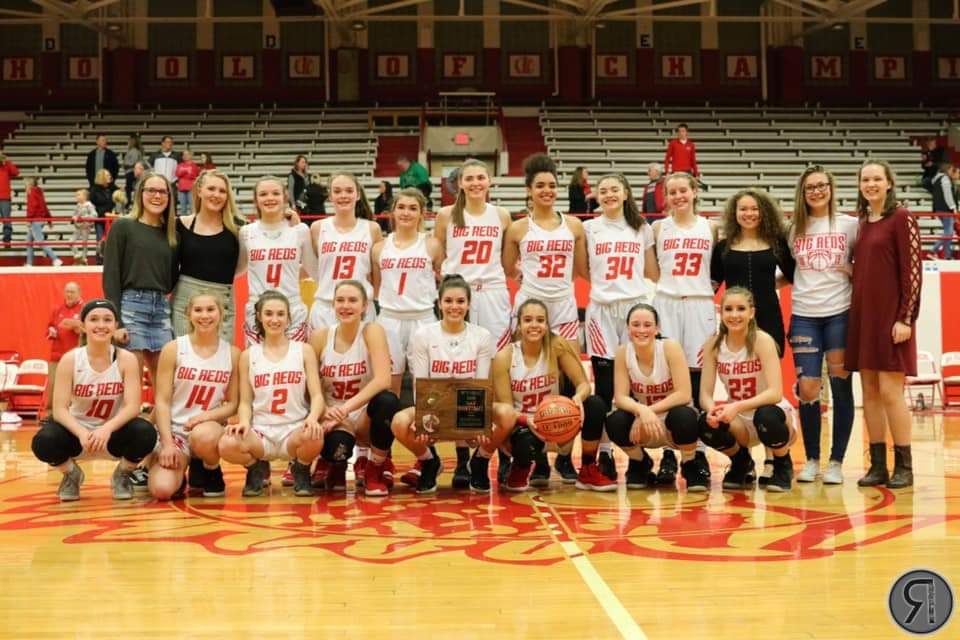 LadyBigRedsWBB's tweet photo. 2019 Regional Champs!!! Next stop States. We will play Hampshire on Wed March 6 at 7:15. https://t.co/qgUuKA0Giv