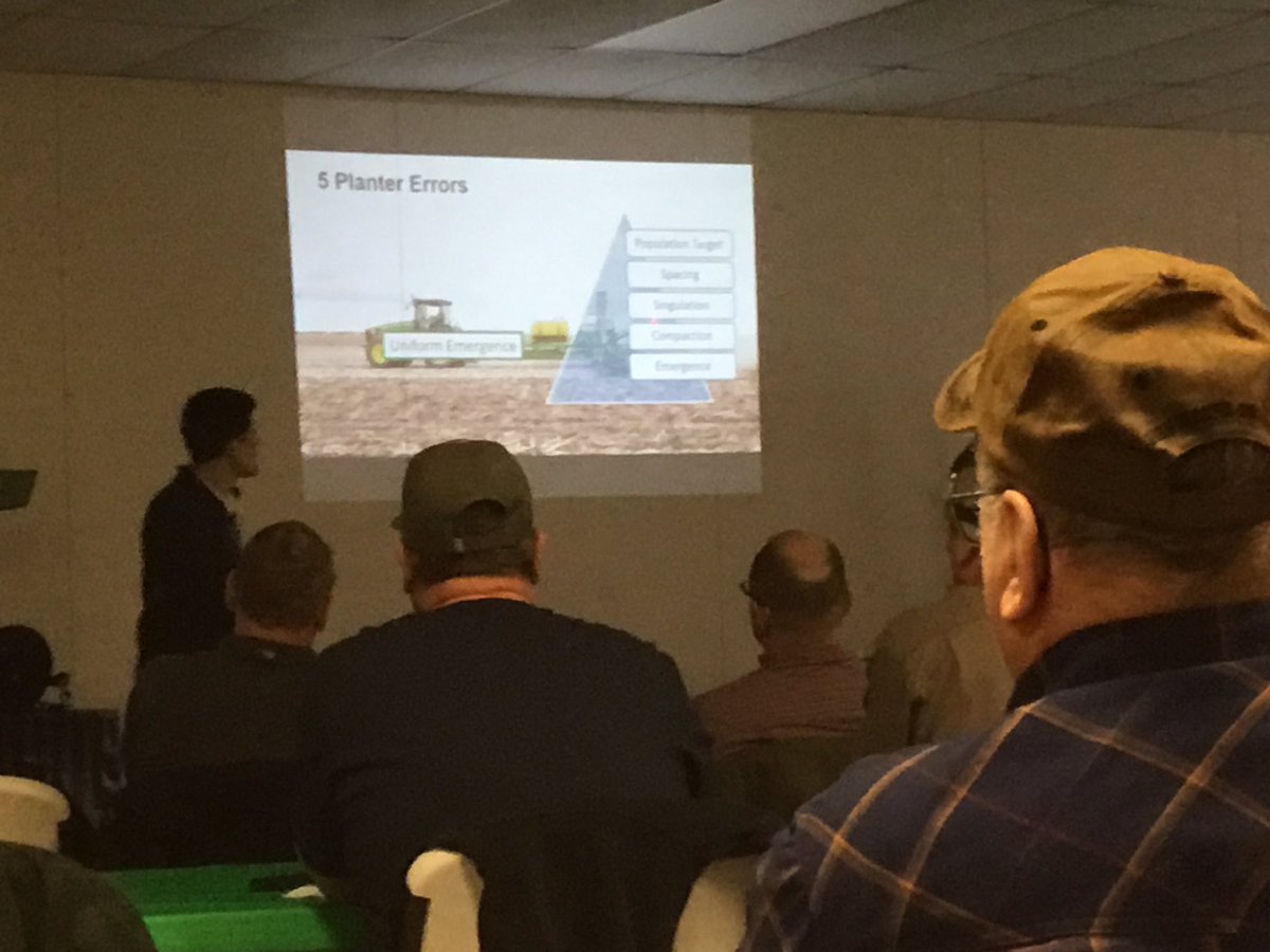 schlipf_jacob's tweet photo. A lot of useful  information shared at our Planter Clinic today dealing with planters, nitrogen, and more by @EricHuber485 @LucasHelton2 
Thank you, Great job! @precision_plant @360yieldcenter https://t.co/c0rbAaXeOK