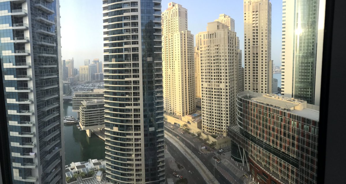 BenjaminSchroed's tweet photo. Gooood Morning #dubai ☀️ and the journey to #EXPO2020 continues - today it’s all about #IoT @WSWMUC @AnjaHoffmann https://t.co/pdtr1J3OT2