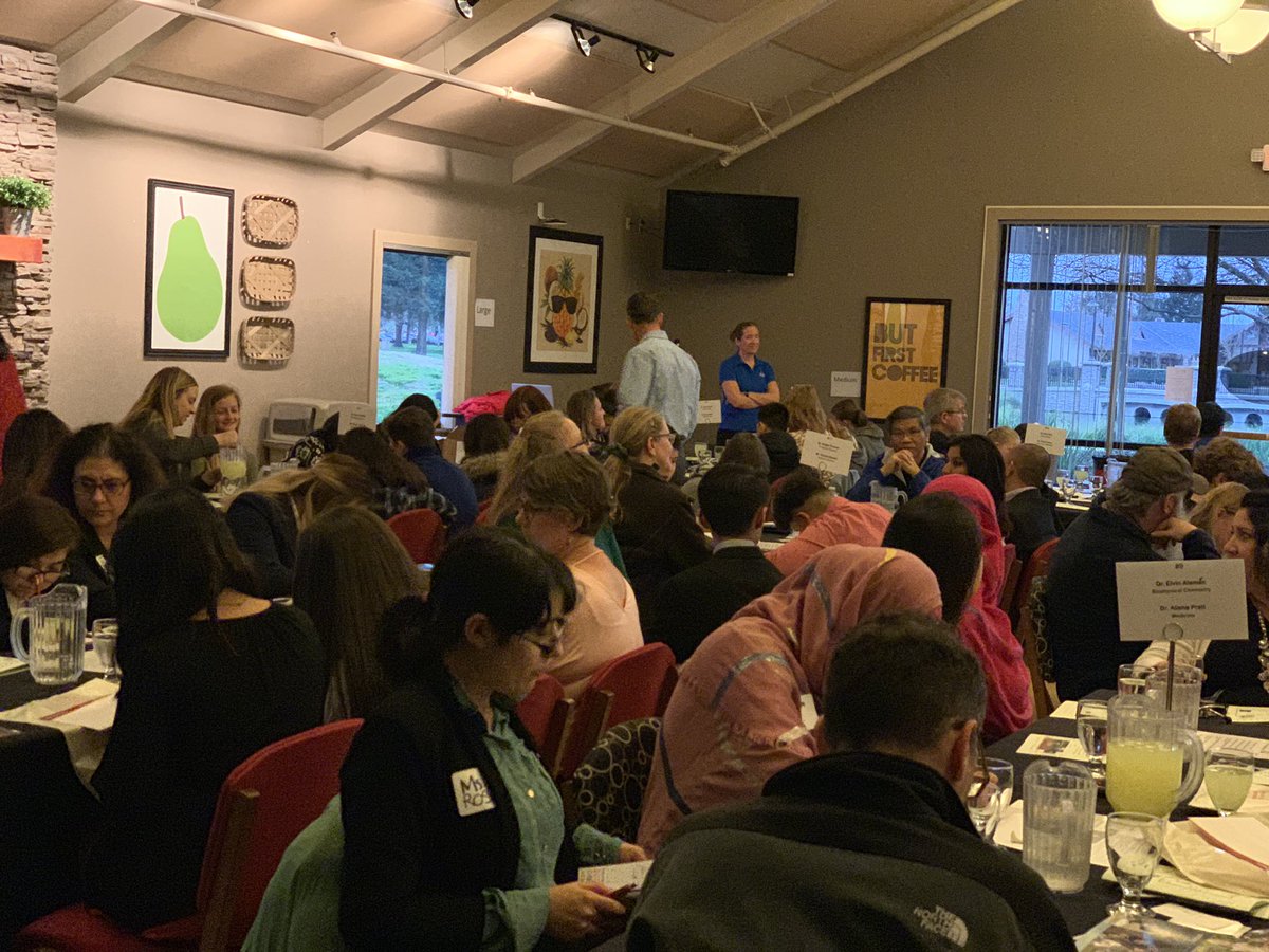 17th Annual Dinner with a Scientist. Excellent keynote speakers+students+scientists = perfect evening!