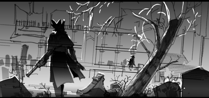 The sketches that went with them, rough but clear enough for me to see if they work or not 