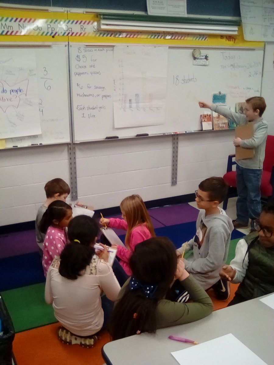 EWhiteside59's tweet photo. #krycanions using their knowledge of fractions and multiplication to plan a pizza part.  Shhhh...They do not know that They are actually planning their own pizza party.☺
#d59learns #pizzafractions https://t.co/W3zUdMYv8d