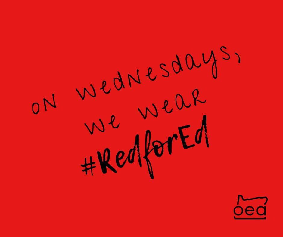educatorjudy's tweet photo. #SnowDay can’t stop us. Educators show U R #PublicEdProud, wear red even if your local #Snowmageddon kept U home. Post a pic! https://t.co/So6sVoz1jo