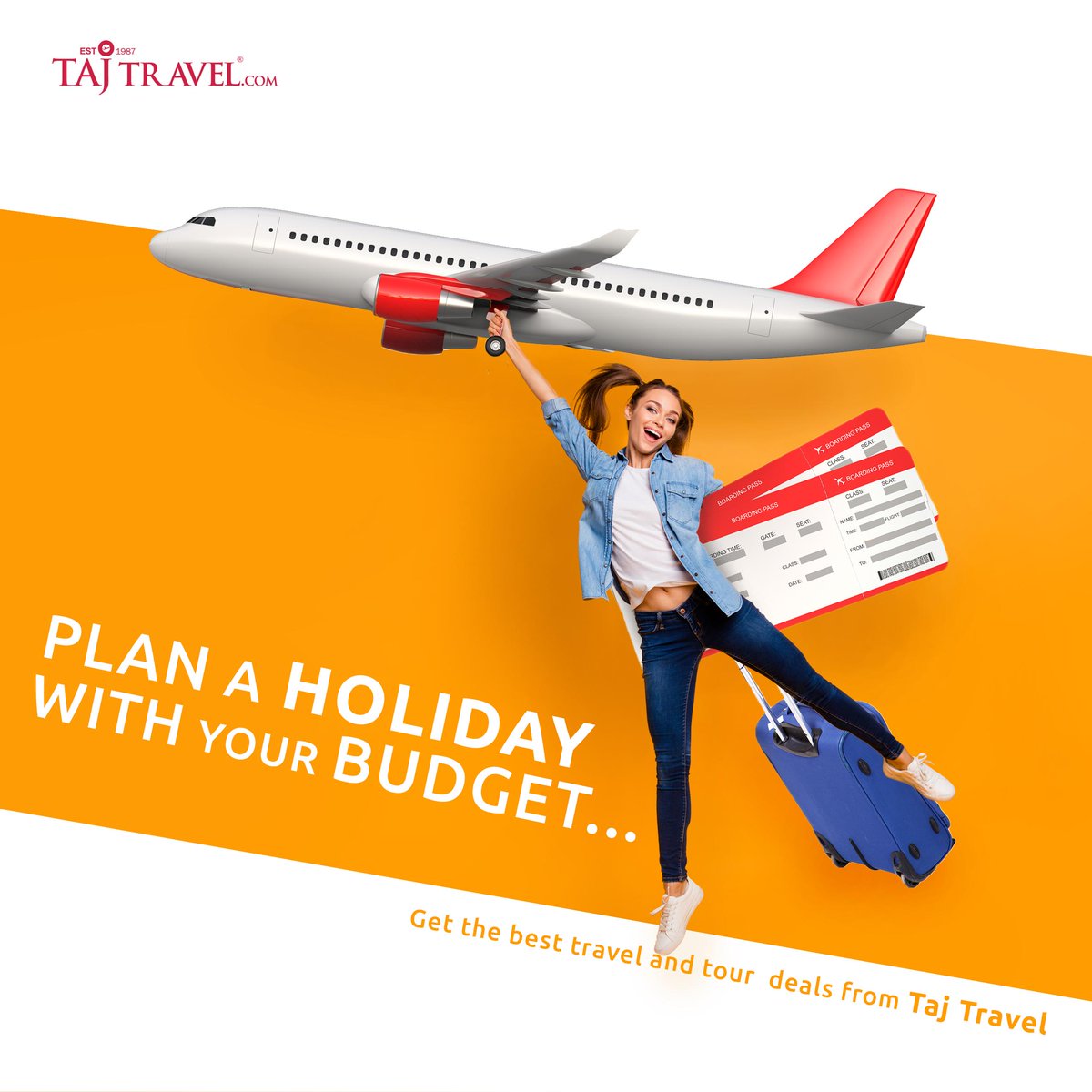 Are you worried about traveling cost? Taj Travel gives you good flight deals so that you can plan a holiday within your budget. Now, being on a budget will never stop you from exploring the world.

#TajTravel #flighttickets #cheapflightticket #cheapflight #travel #tour #holidays
