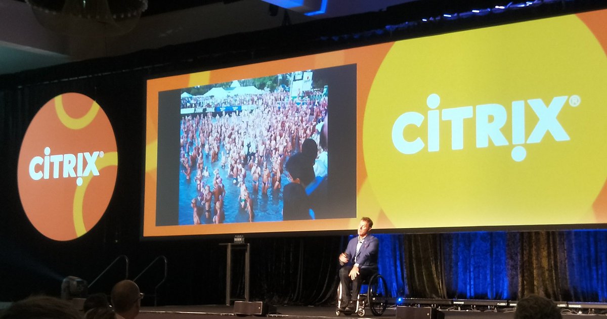 GaryDuffield's tweet image. I&apos;ve seen and met John @johnmacleanfndn a few times. His story is still inspiring. &quot;Never too old,  too tired,  too injured&quot;. #Citrixapjpc