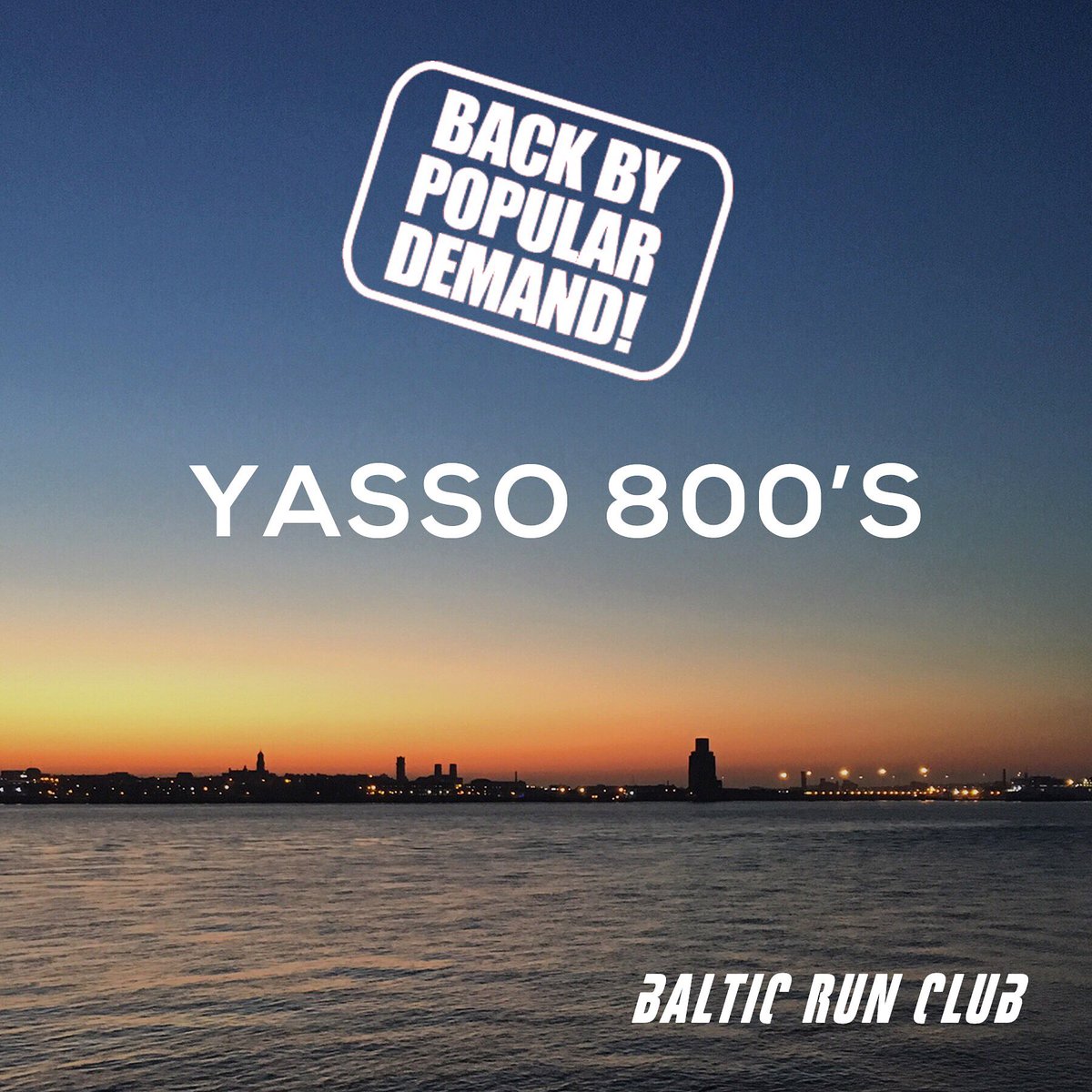 Baltic_Run_Club's tweet photo. BACK BY POPULAR DEMAND… tomorrows session we’ll be back down on the prom for YASSO 800’s @bartyasso 🏃🏽‍♀️🏃🏽‍♂️🏃🏽‍♀️🏃🏽‍♂️☀️👏🏼 

We will aim to do between 6-8 intervals, depending on runner experience and current fitness levels. It will be fun. Honestly. 😅 #yasso800s https://t.co/kAy6smmeEb