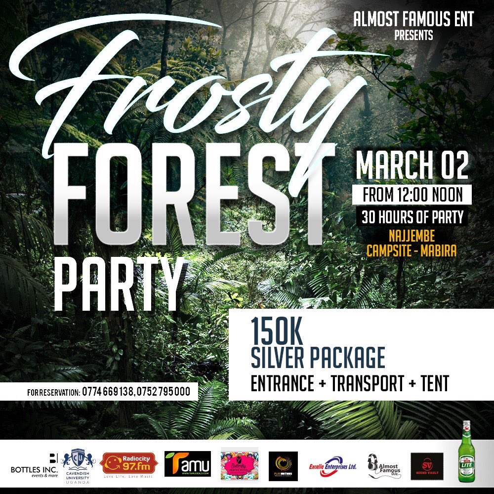 97fmRadiocity's tweet photo. If you’re looking for a getaway plan, here’s one for this weekend,join @AlmostFamousDJz as they bring you the long awaited #FrostyForestParty
Party in the wild with all the energy you need for the new month.
Get your tickets on https://t.co/0IXKV9zO3I
Powered by : @97fmRadiocity https://t.co/ftjc6vQDFC
